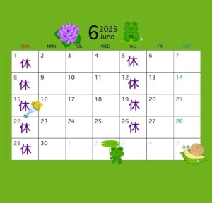 6月カレンダー